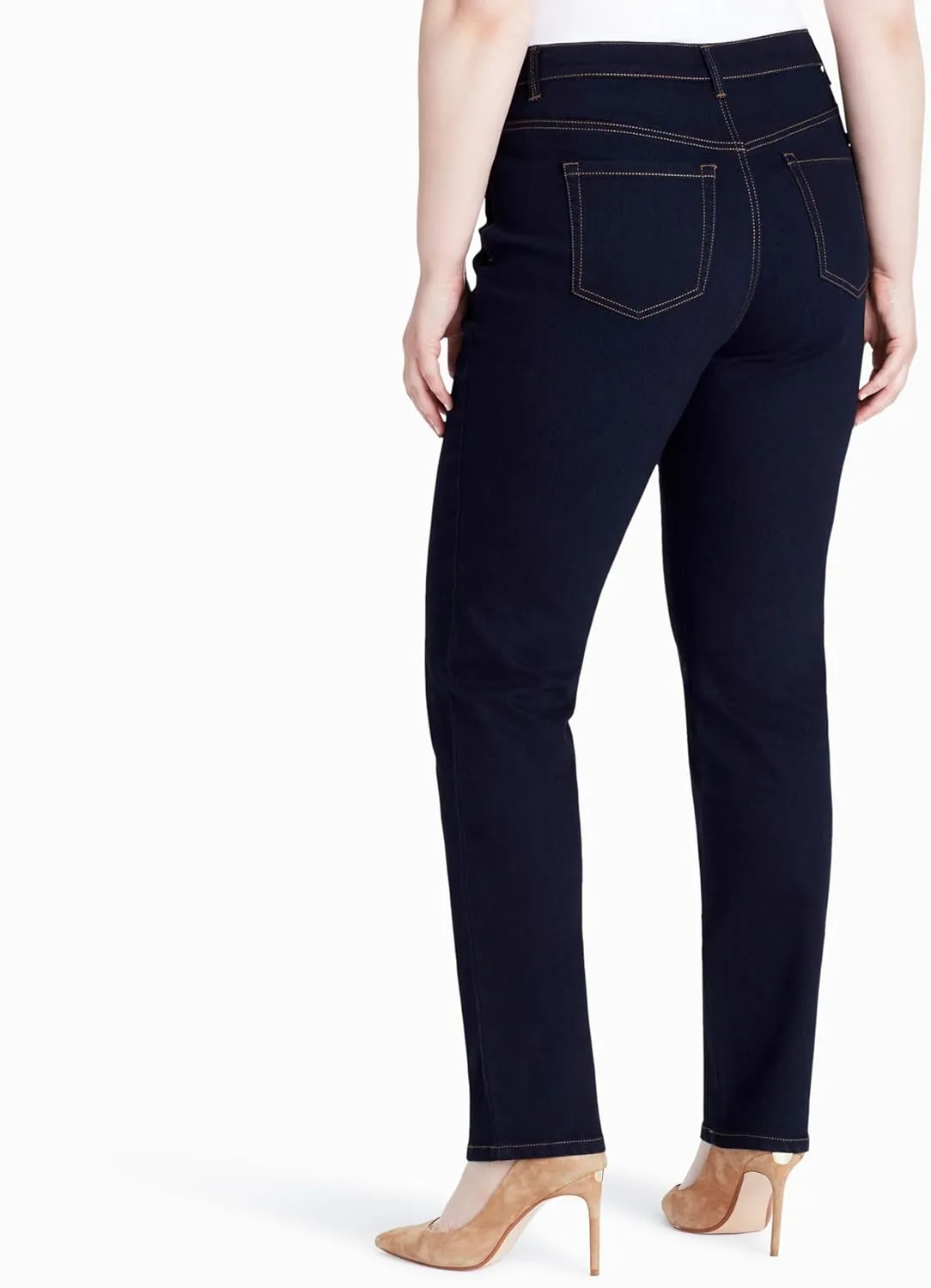 Gloria Vanderbilt Women's Amanda Classic High Rise Tapered Jean Plus Size