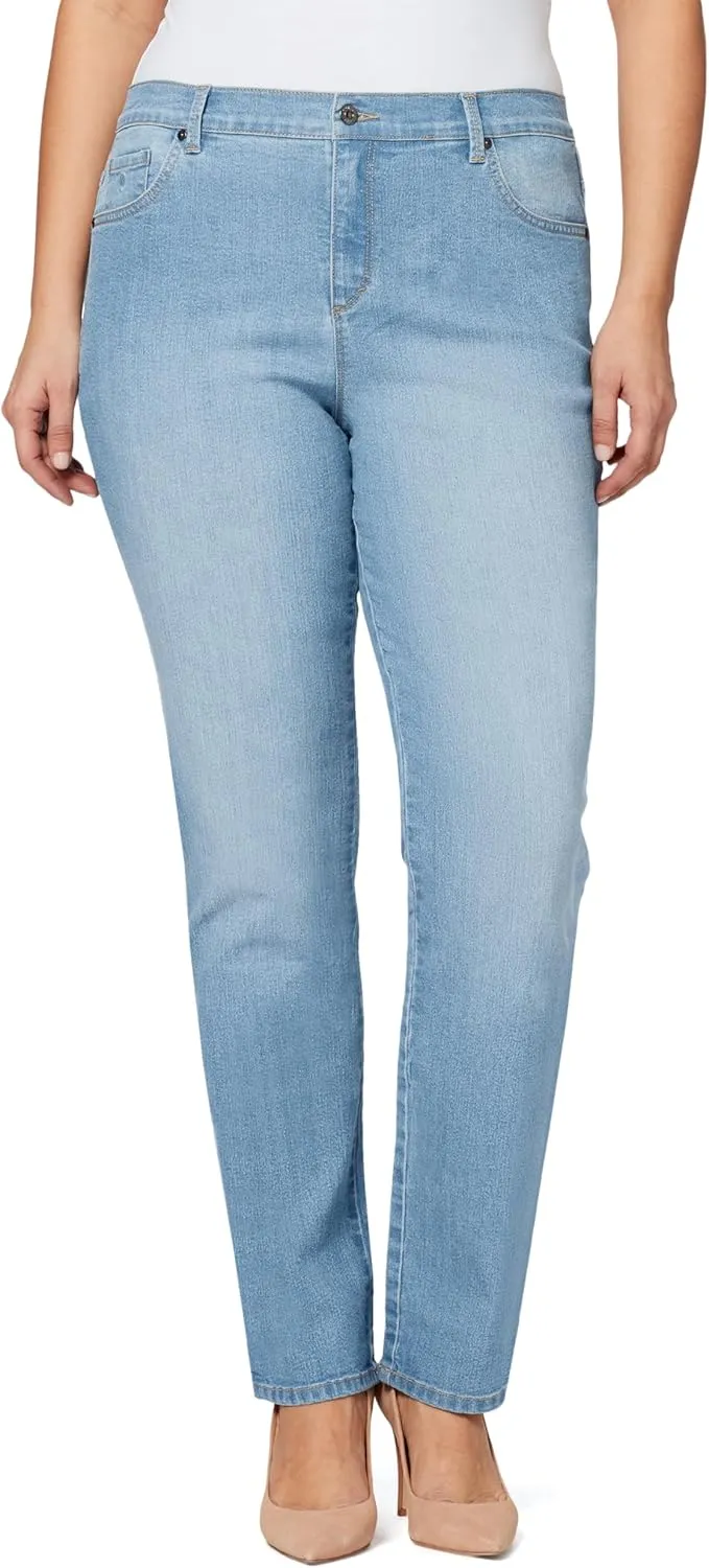 Gloria Vanderbilt Women's Amanda Classic High Rise Tapered Jean Plus Size