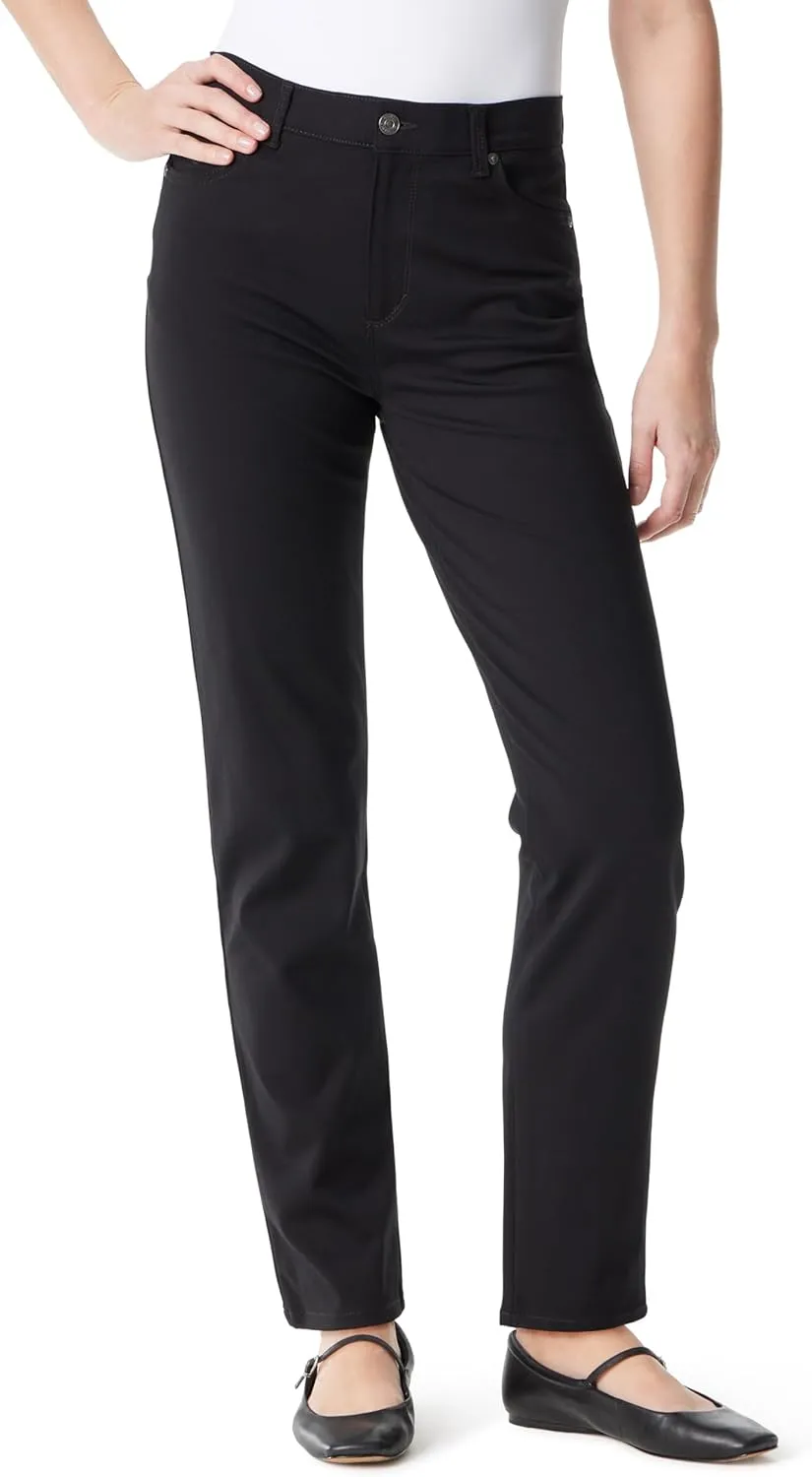 Gloria Vanderbilt Women's Amanda Ponte High Rise Knit Pant Standard