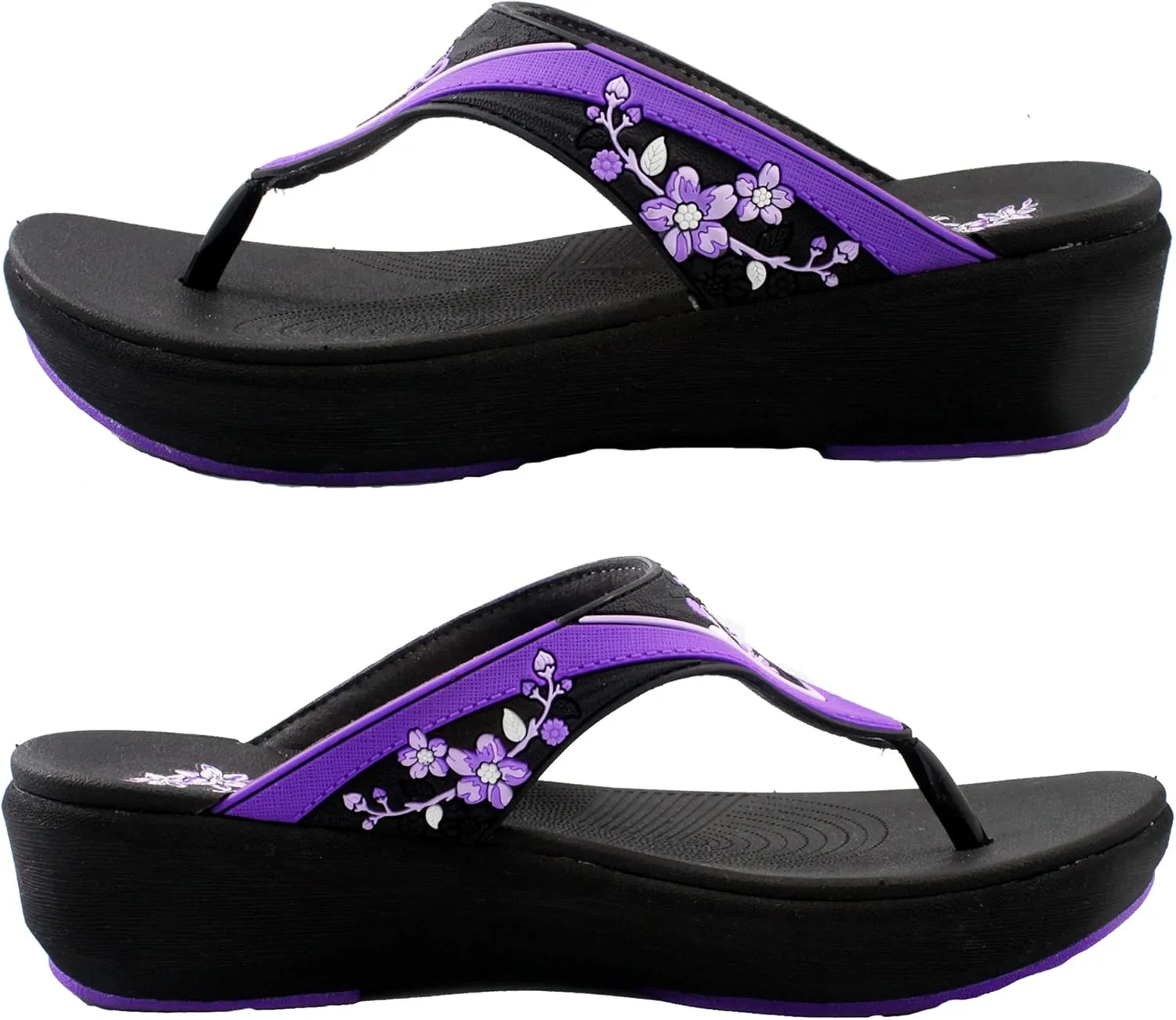 Gold Pigeon Shoes Platform Slide Sandals & Flip Flops for Women, Comfort Padded Foam Cushion