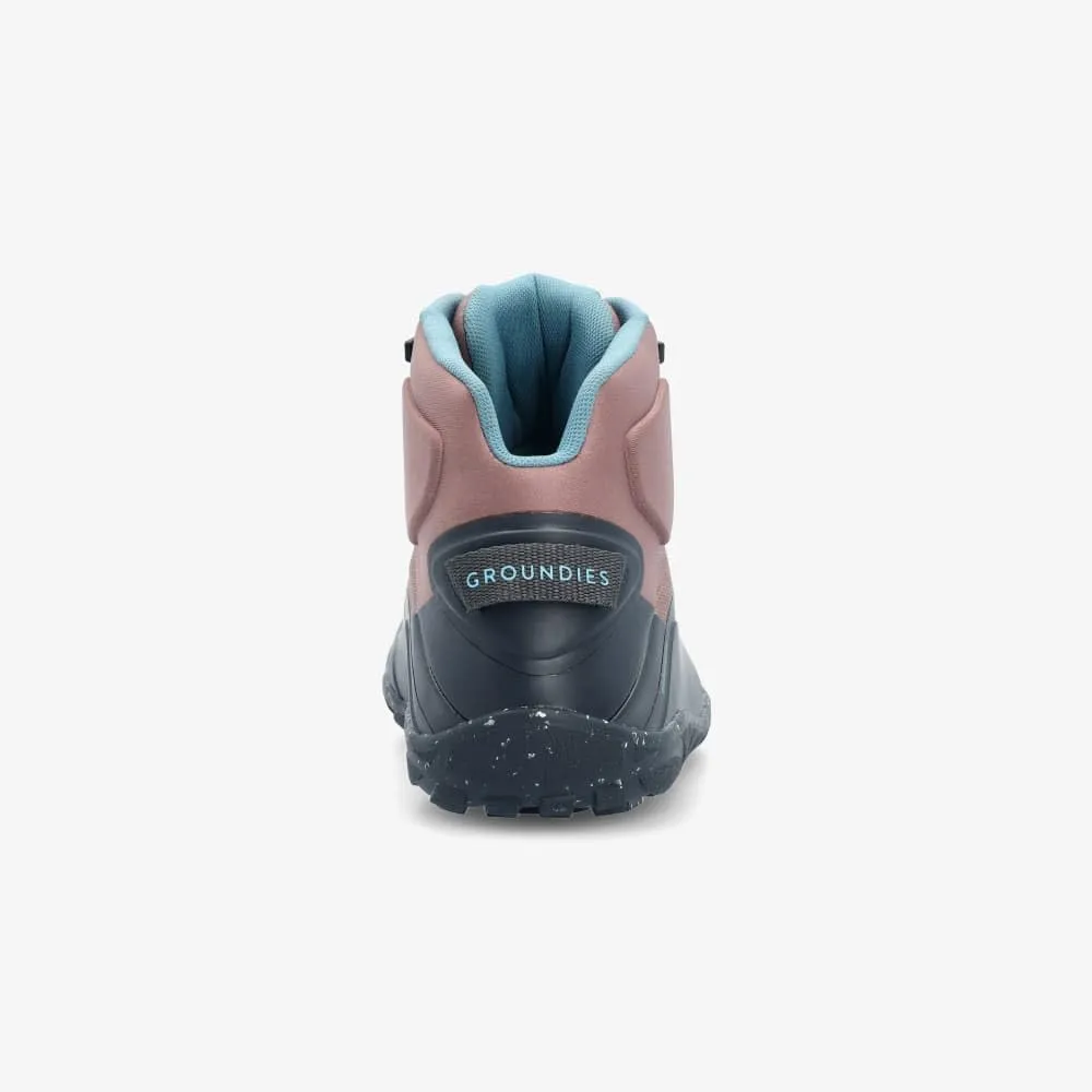 GROUNDIES All Terrain High 2.0 Women's Hiking Shoes - Waterproof, Breathable, Recycled Materials, GH2 TrueSense Sole, Comfort Fit