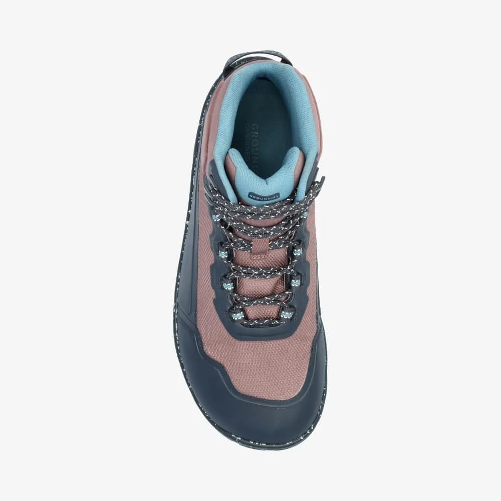 GROUNDIES All Terrain High 2.0 Women's Hiking Shoes - Waterproof, Breathable, Recycled Materials, GH2 TrueSense Sole, Comfort Fit