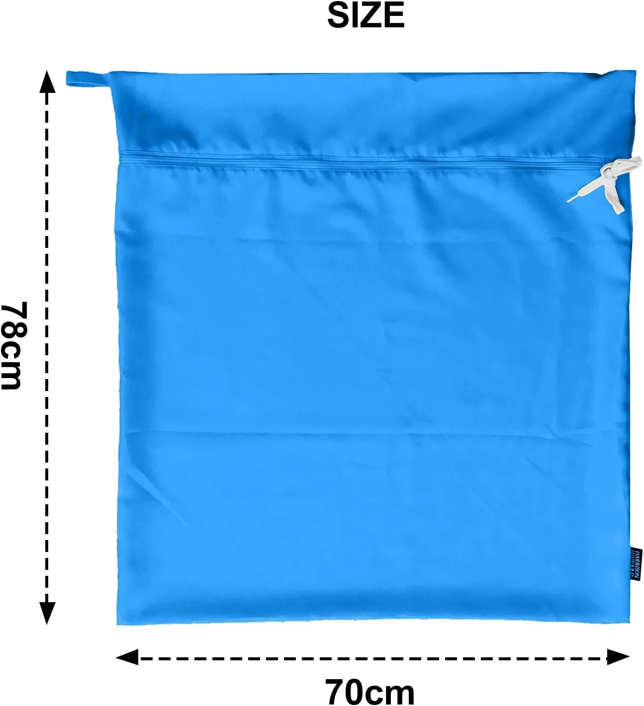 Harrison Howard Pet Washing Bag Dog Cat Horse Hair Laundry Bag for Rug Sheet Boots Pets Laundry Helper Jumbo 48L 78cm x 70cm True Blue
