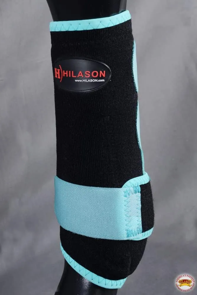HILASON L M S Horse Rear Hind Leg Sport Boots | Horse Leg Boots | Horse Jumping Boots | Horse Sport Boots | Horse Hind Boots