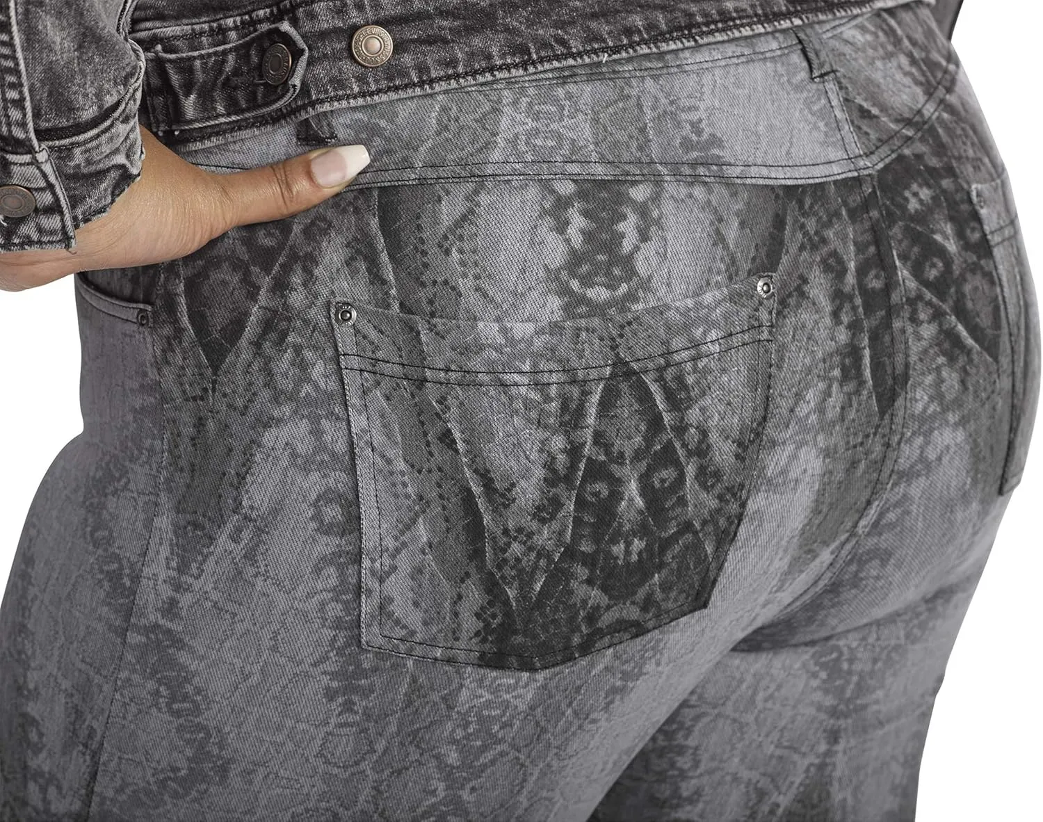 HUE Women's High Rise Denim Legging