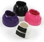 HyIMPACT Rubber Over Reach Boots (choose from colours small medium or large and colours white, pink, purple, brown or black) - easy fit over reach boots