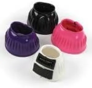 HyIMPACT Rubber Over Reach Boots (choose from colours small medium or large and colours white, pink, purple, brown or black) - easy fit over reach boots