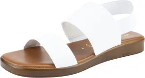 ITALIAN Shoemakers Celin Women's Low Platform Stretch Heel Strap Sandal for Women