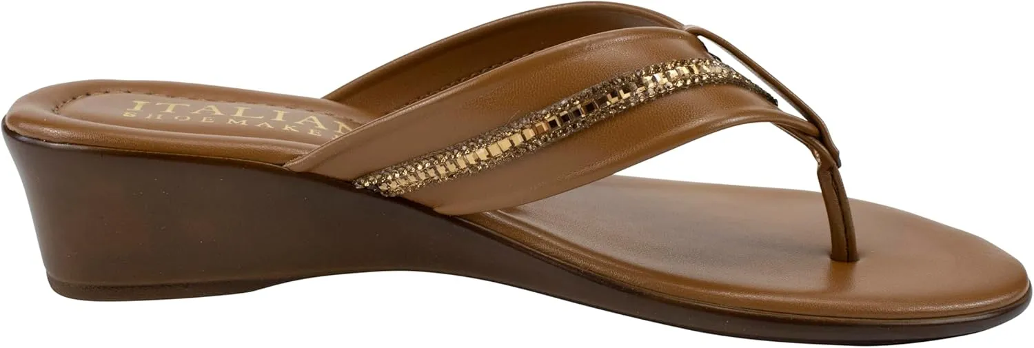 ITALIAN Shoemakers Women's Sunsyn wedge thong sandal for Women