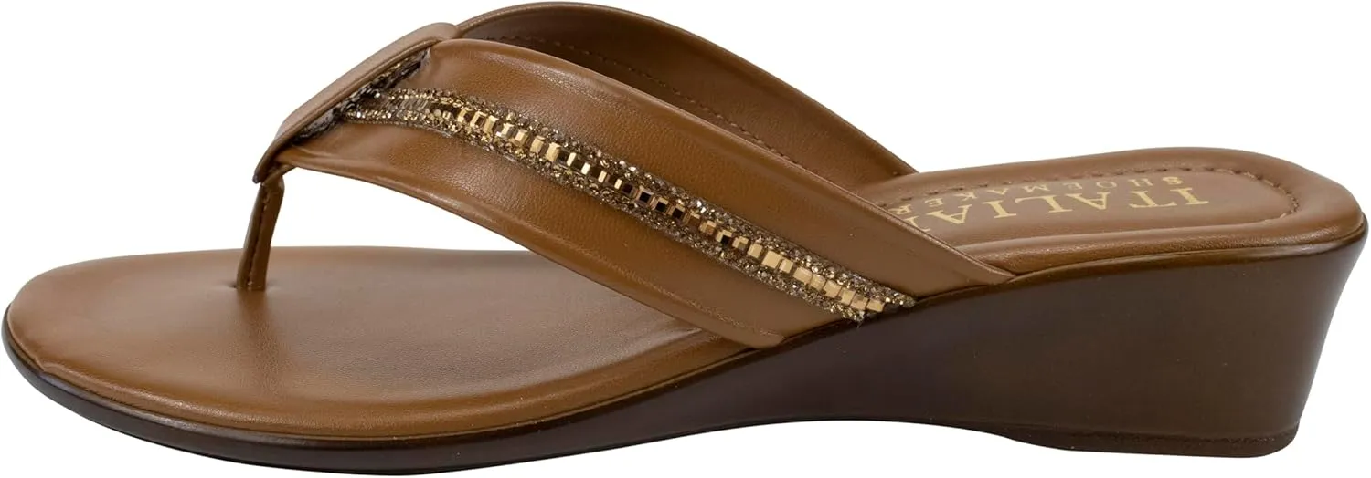 ITALIAN Shoemakers Women's Sunsyn wedge thong sandal for Women