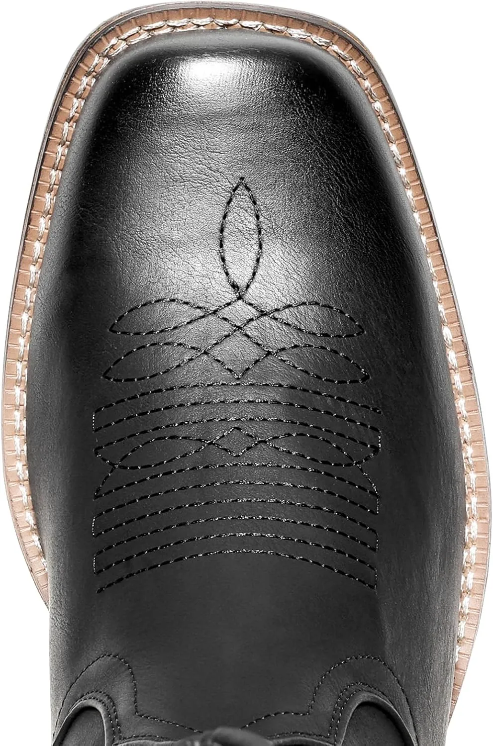 IUV Cowboy Boots For Men Western Boot Durable Fashionable Retro Classic Slip Resistant Boots