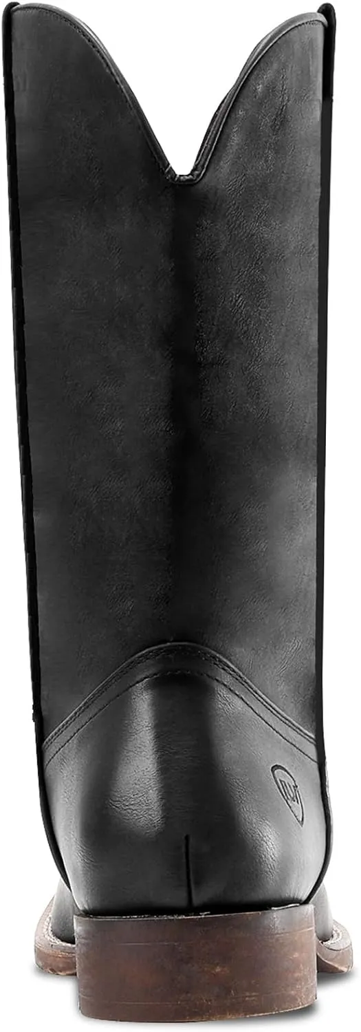 IUV Cowboy Boots For Men Western Boot Durable Fashionable Retro Classic Slip Resistant Boots