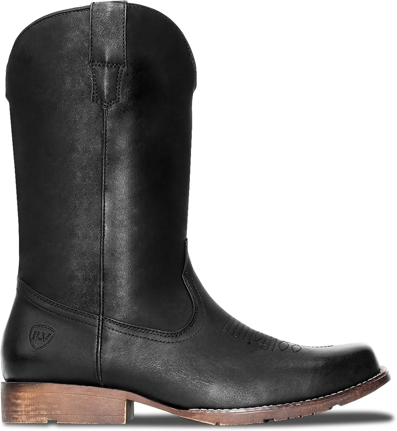 IUV Cowboy Boots For Men Western Boot Durable Fashionable Retro Classic Slip Resistant Boots