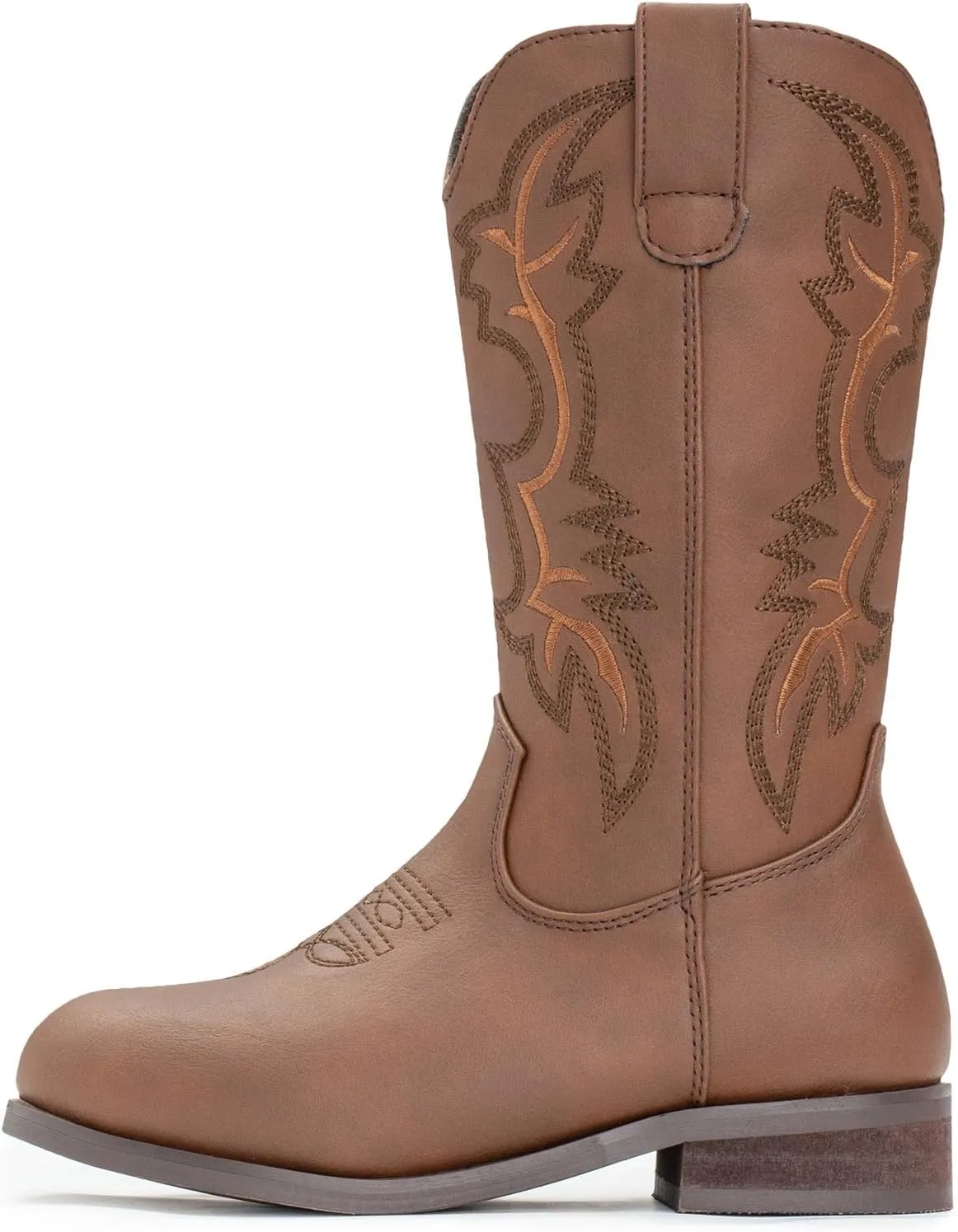 IUV Cowgirl Boots Cowboy Boots For Girls Boys Kids Toddler Fashion Western Boots Mid Calf Riding Shoes