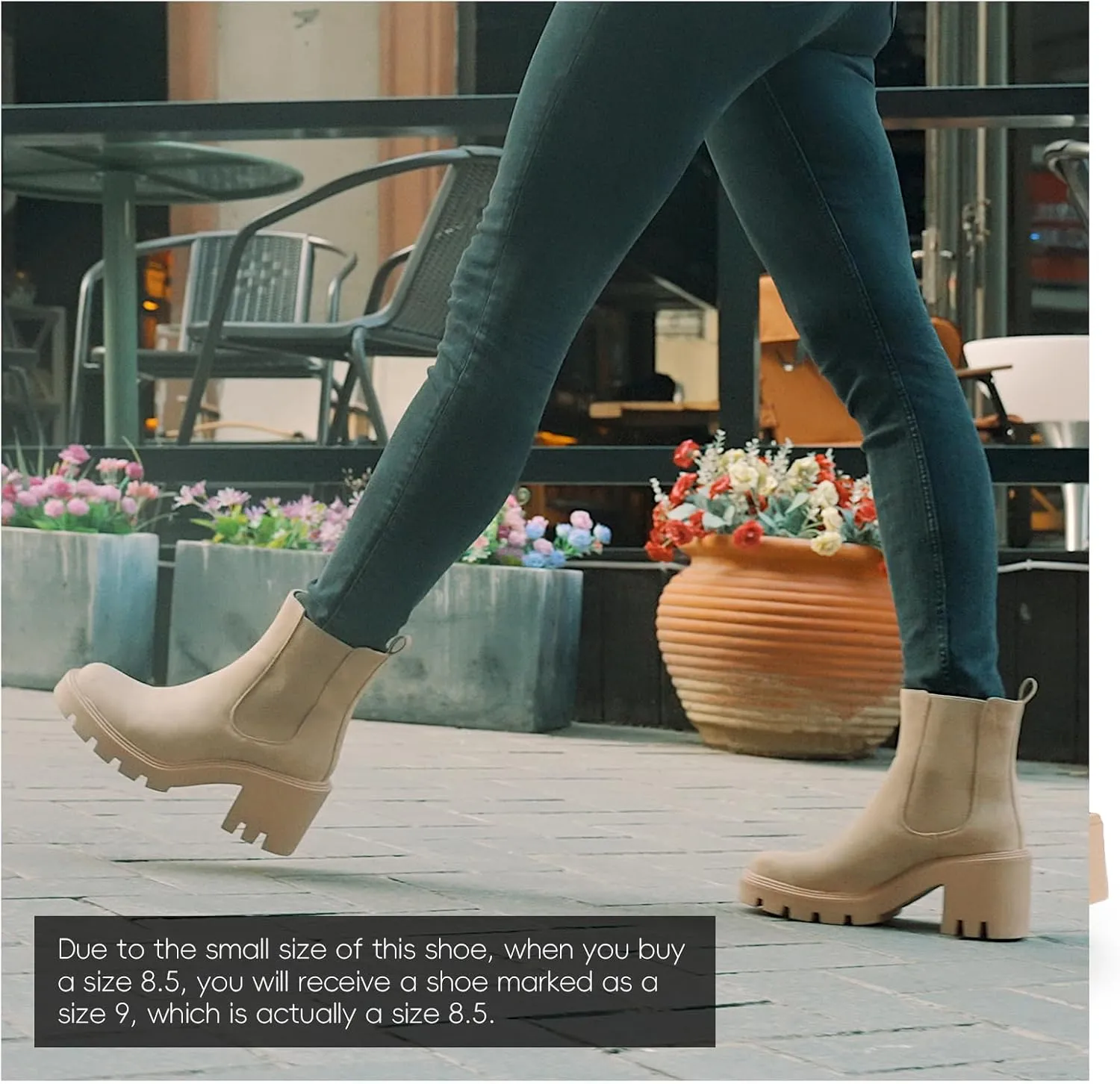 IXU 2024 Women's Chelsea Boots Chunky Boots For Women Platform Ankle Boots Pull-On Lug Sole Elastic Fall Fashion Booties Shoes