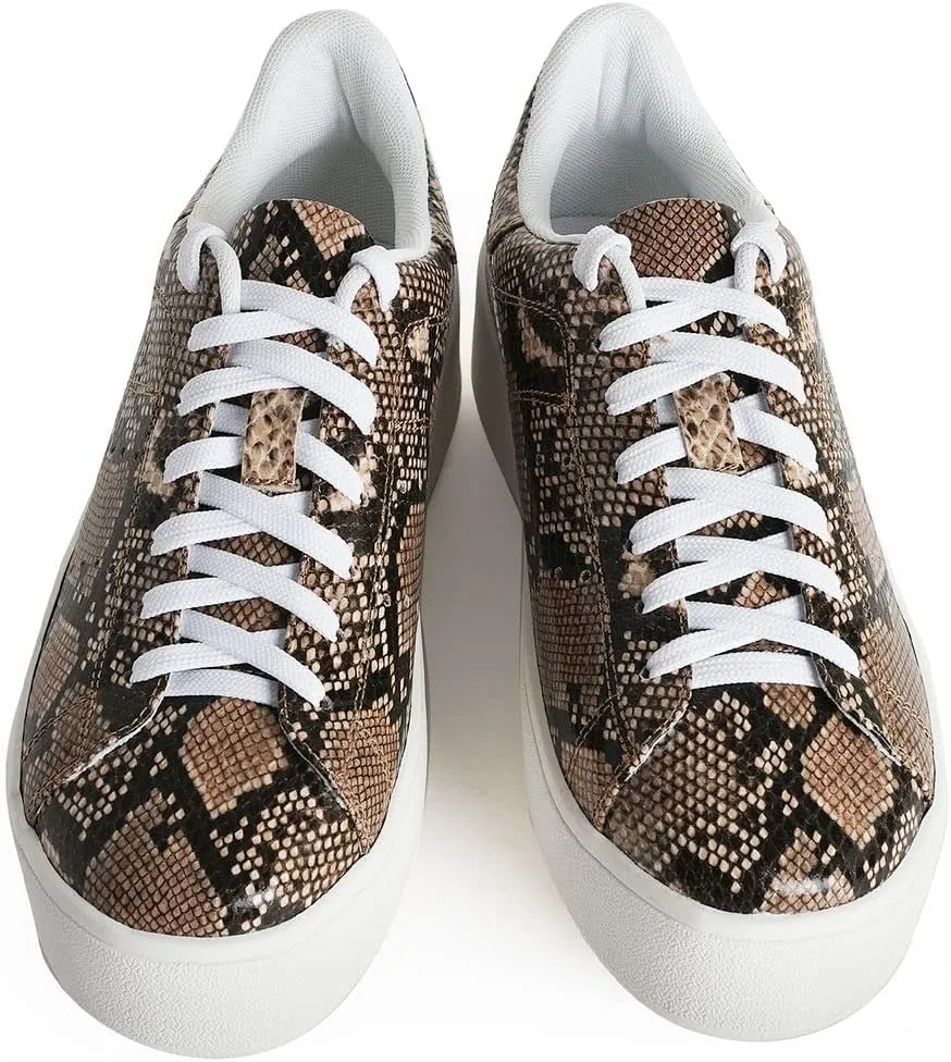 J. Adams Hero Platform Sneakers for Women - Casual Lace Up Fashion Tennis Shoes