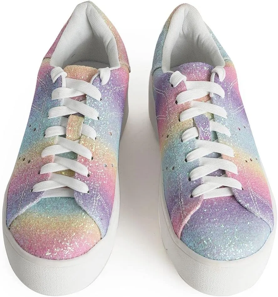 J. Adams Hero Platform Sneakers for Women - Casual Lace Up Fashion Tennis Shoes