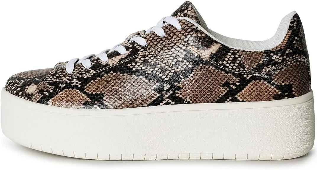 J. Adams Hero Platform Sneakers for Women - Casual Lace Up Fashion Tennis Shoes