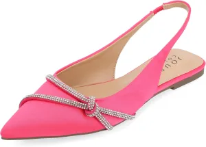 Journee Collection Womens Rebel Rhinestone Slingbacks