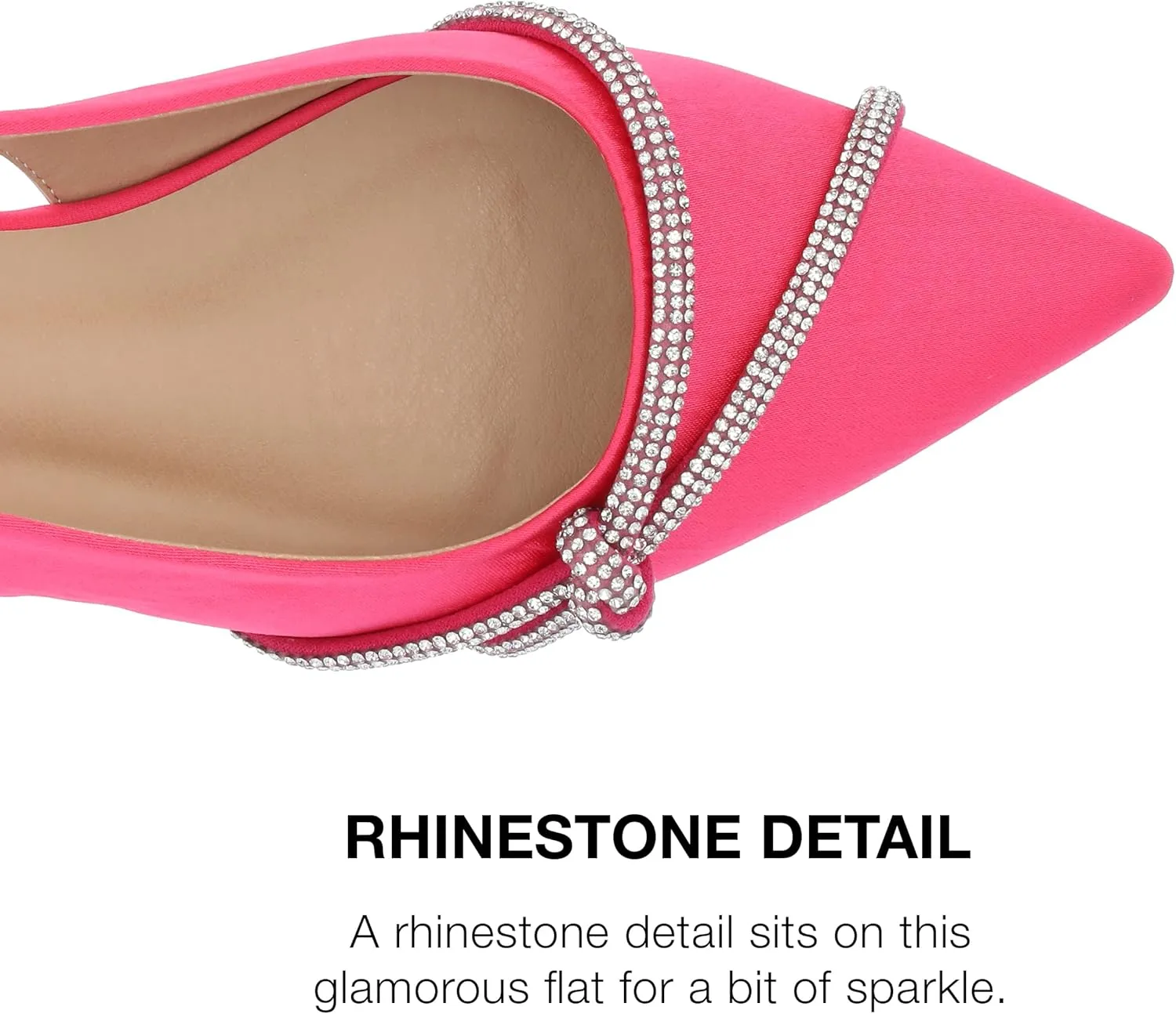 Journee Collection Womens Rebel Rhinestone Slingbacks