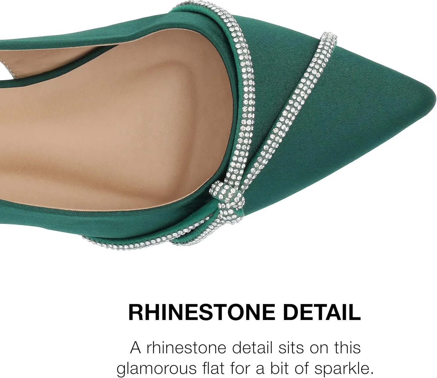 Journee Collection Womens Rebel Rhinestone Slingbacks