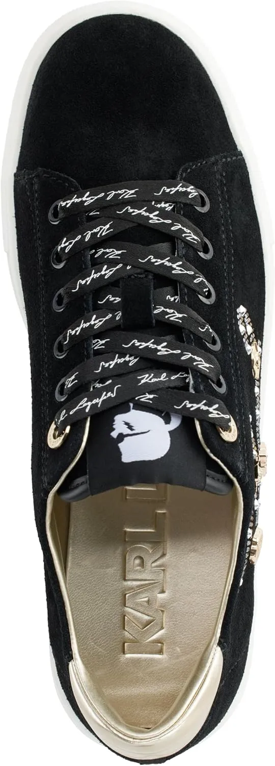 Karl Lagerfeld Paris Women's Cate Sayings Everyday Lace Up Sneaker