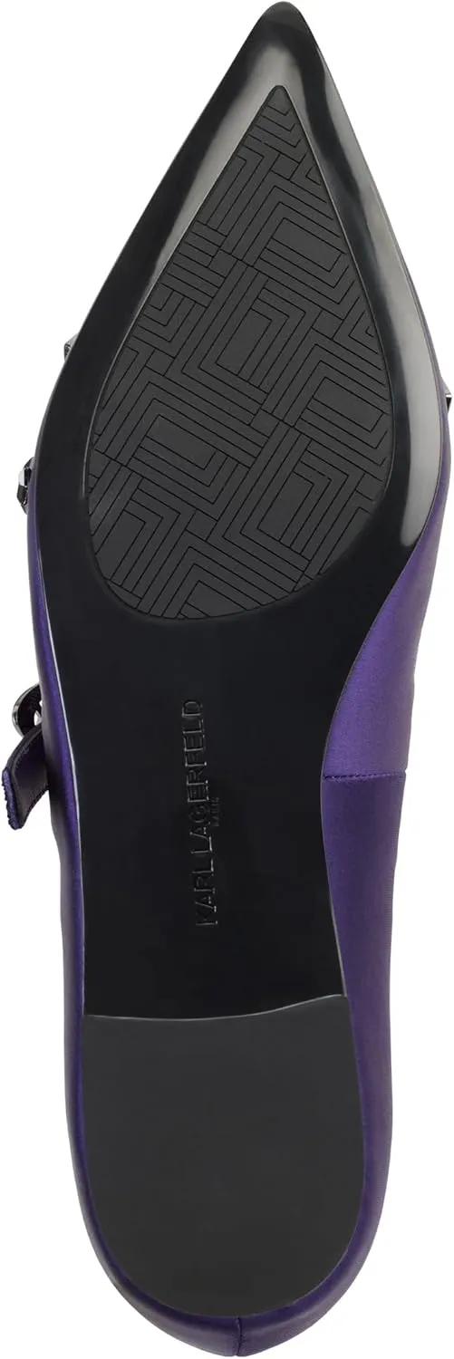 KARL LAGERFELD Women's Veyda Everyday Mary Jane Flat