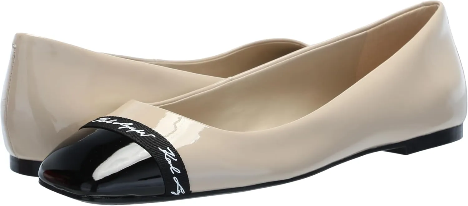 KARL LAGERFELD Women's Zayne Stones Everyday Ballet Flat