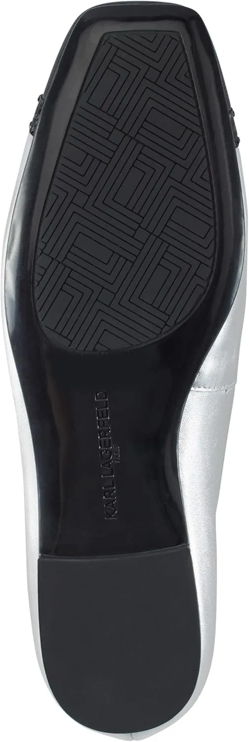 KARL LAGERFELD Women's Zayne Stones Everyday Ballet Flat