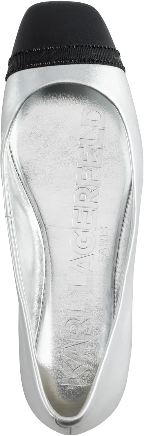KARL LAGERFELD Women's Zayne Stones Everyday Ballet Flat