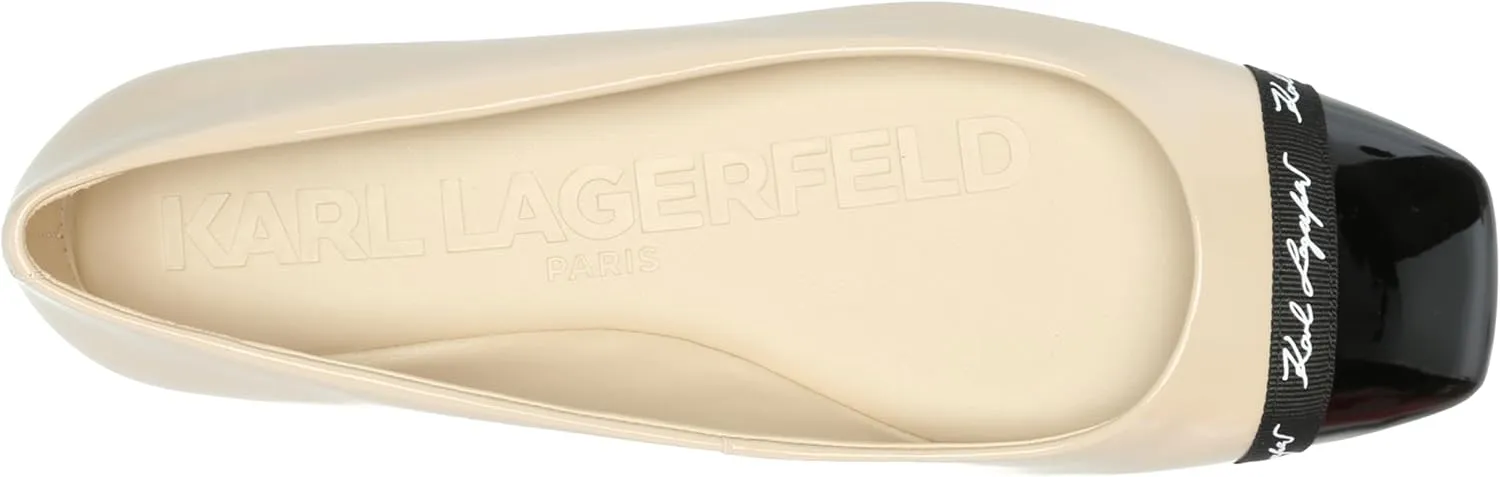 KARL LAGERFELD Women's Zayne Stones Everyday Ballet Flat