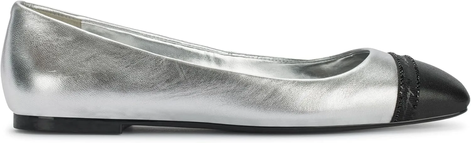 KARL LAGERFELD Women's Zayne Stones Everyday Ballet Flat