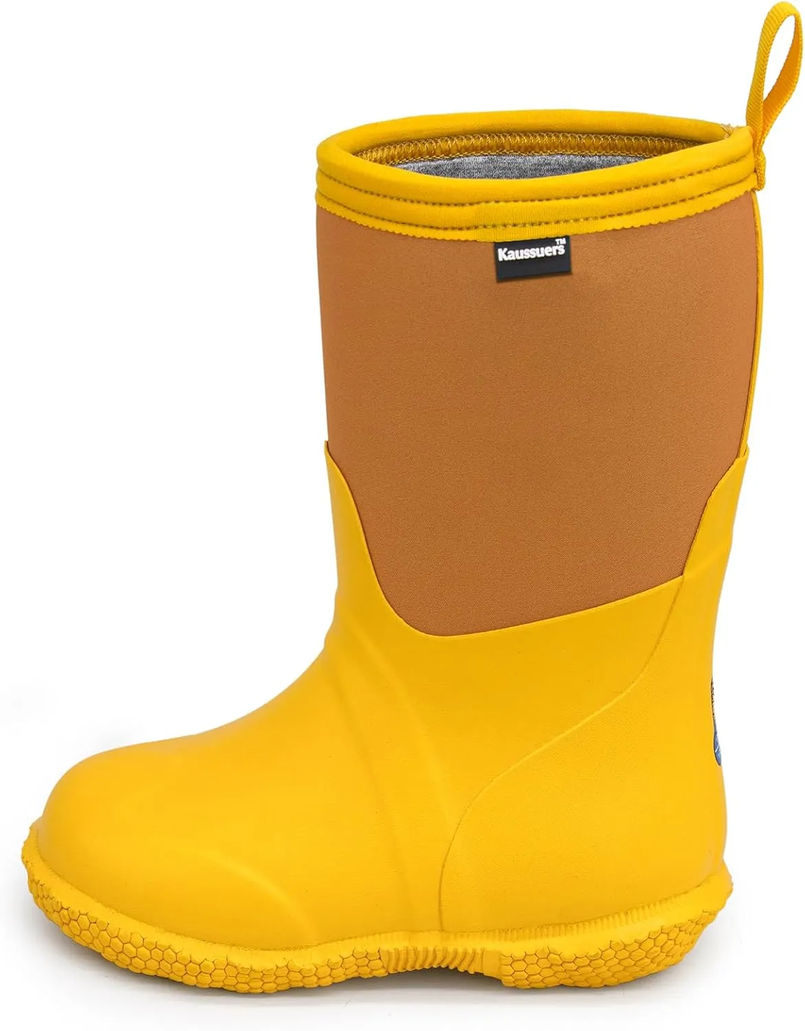 Kaussures Kids Rain Boots for Toddler Girls Boys Waterproof Insulated Rubber Winter Rain Boot for Child
