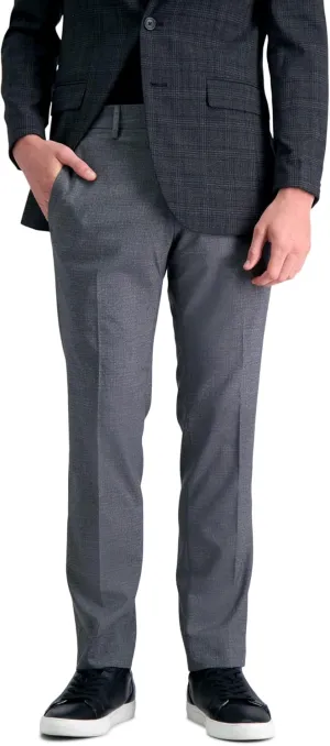 Kenneth Cole REACTION mens Slim Fit Flat Front Stretch Urban Heather Dress Pants, Medium Grey, 36W x 32L US