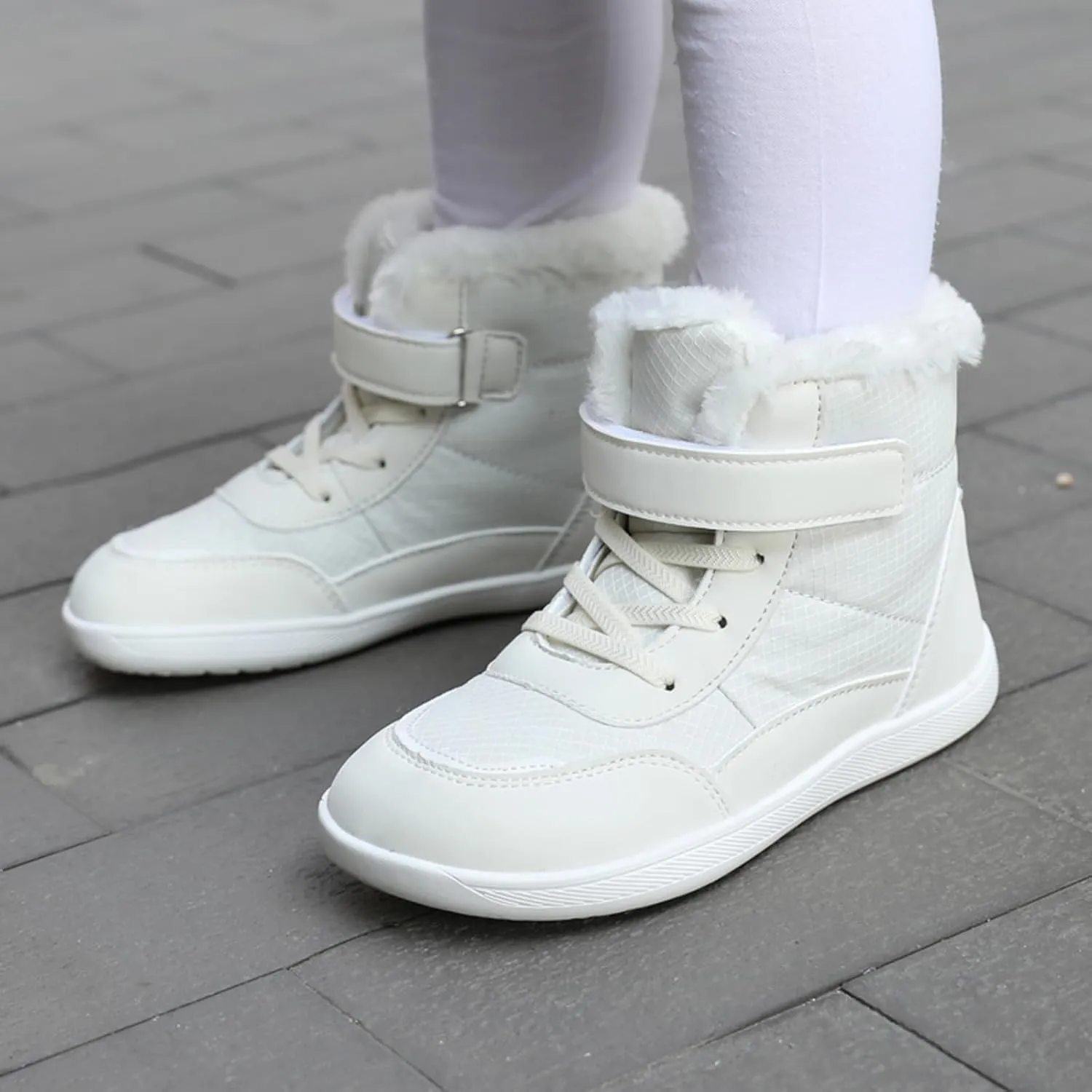 Kids Barefoot Winter Boots - Waterproof, Non-Slip, Warm Fit