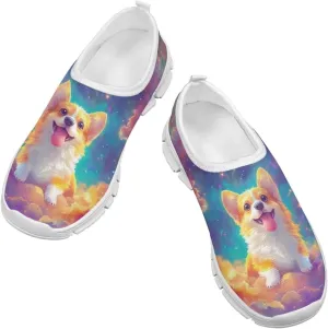 Kids Cute Shoes Colorful Clouds Slip On Shoes for Girls Size 11-2.5