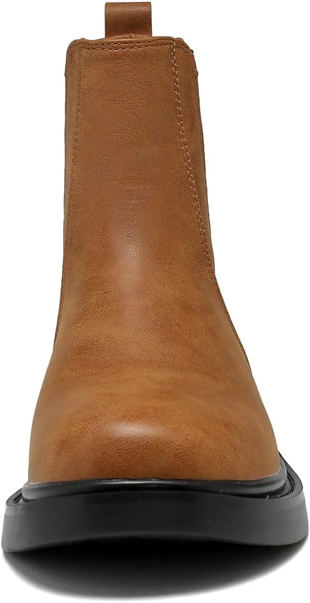 kkdom Women's Waterproof Low Heel Chelsea Bootie Double Elastic Gore Fashion Combat Ankle Boots