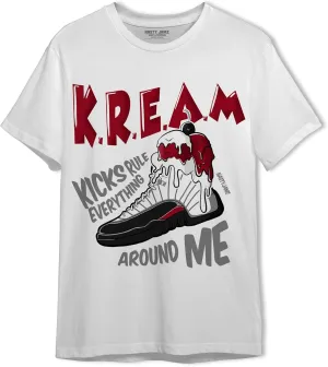 Kream Sneaker T-Shirt to Match 12s Retro Red Taxi - Unisex Tee, Urban Streetwear Clothing, Sneaker Graphic Tees Design Printed