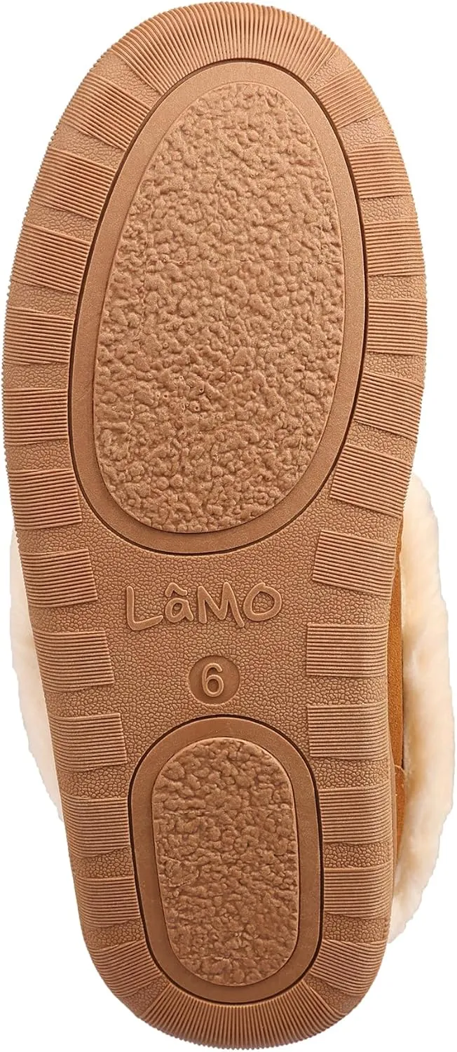 Lamo Women's Mabel Bootie Slippers For Women - Premium Suede Upper, Luxurious Faux Fur Lining, Ortholite Foam Footbed with Australian Sheepskin, NEW Upgraded Women's Bootie