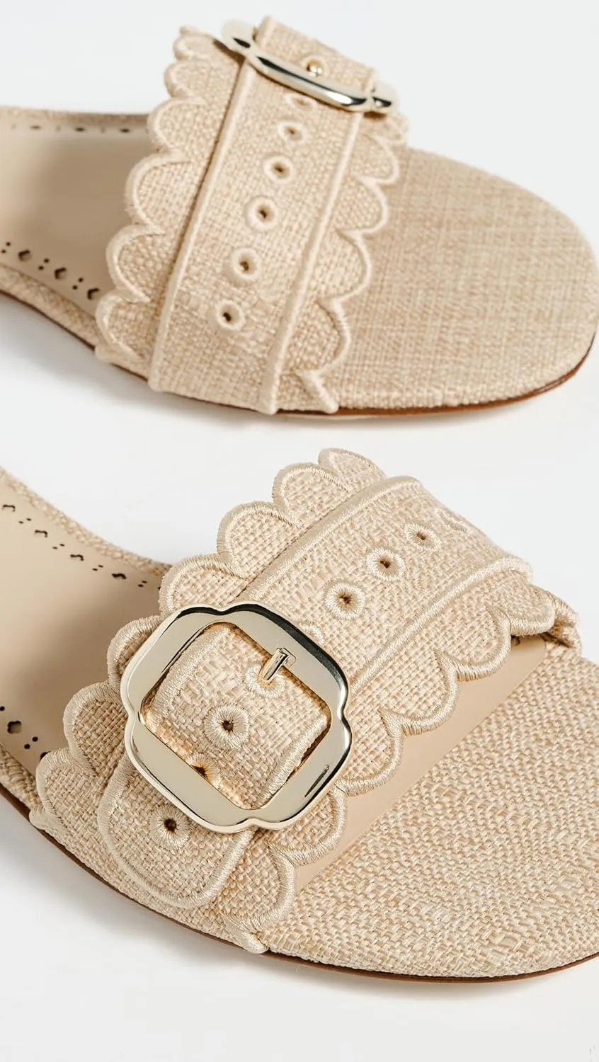 Larroudé Women's Ivy Ruffle Sandals