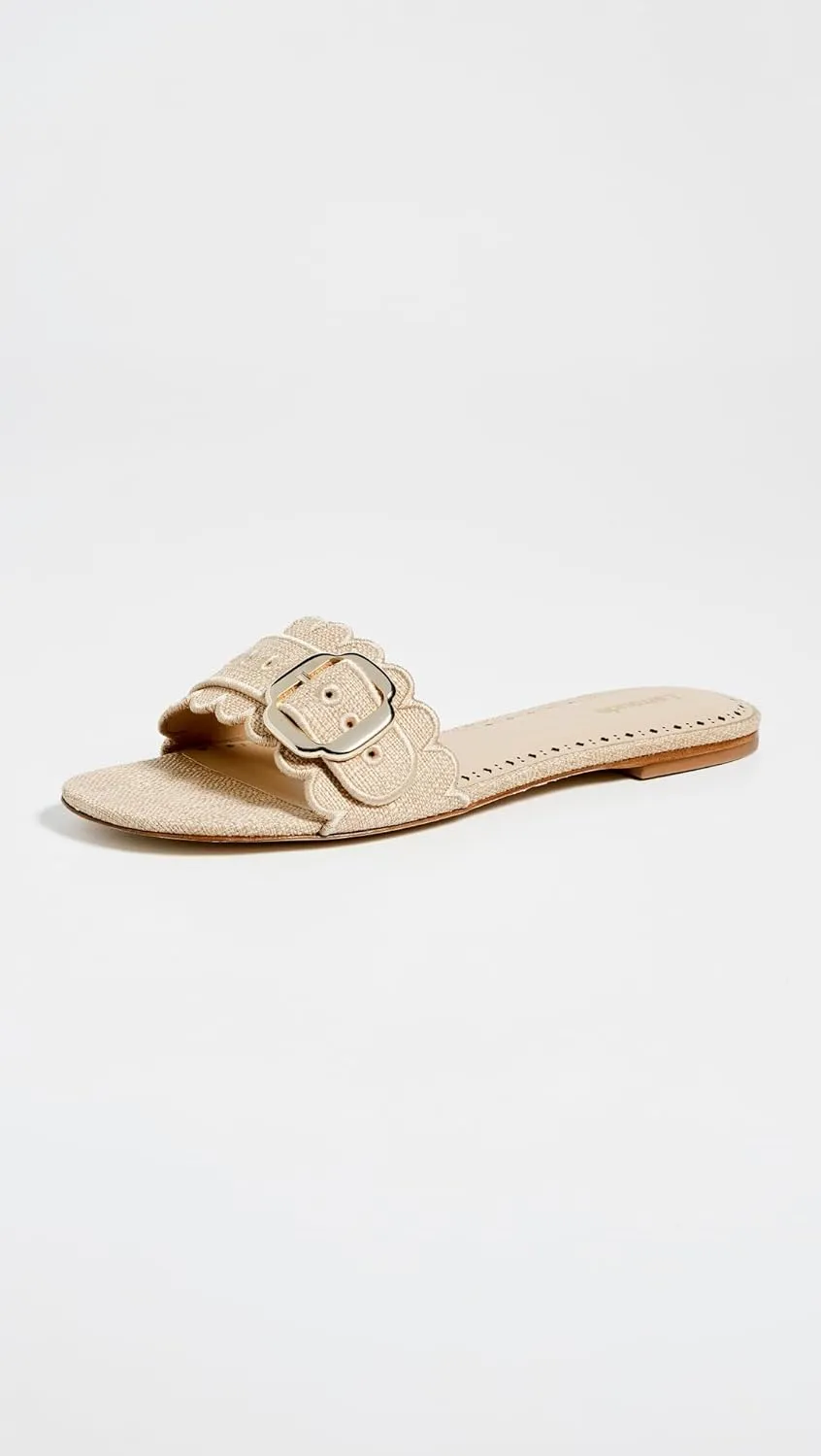 Larroudé Women's Ivy Ruffle Sandals