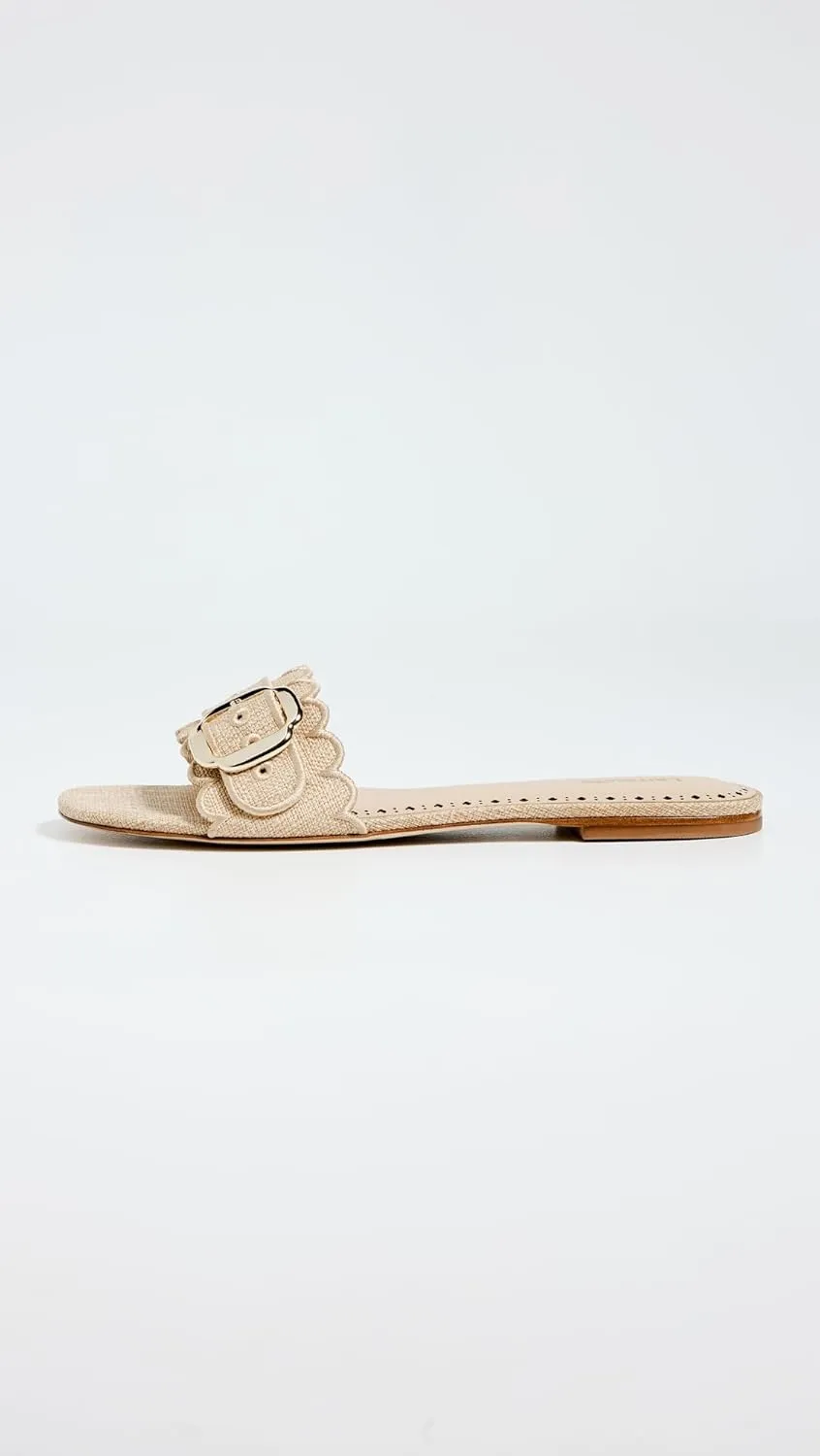 Larroudé Women's Ivy Ruffle Sandals