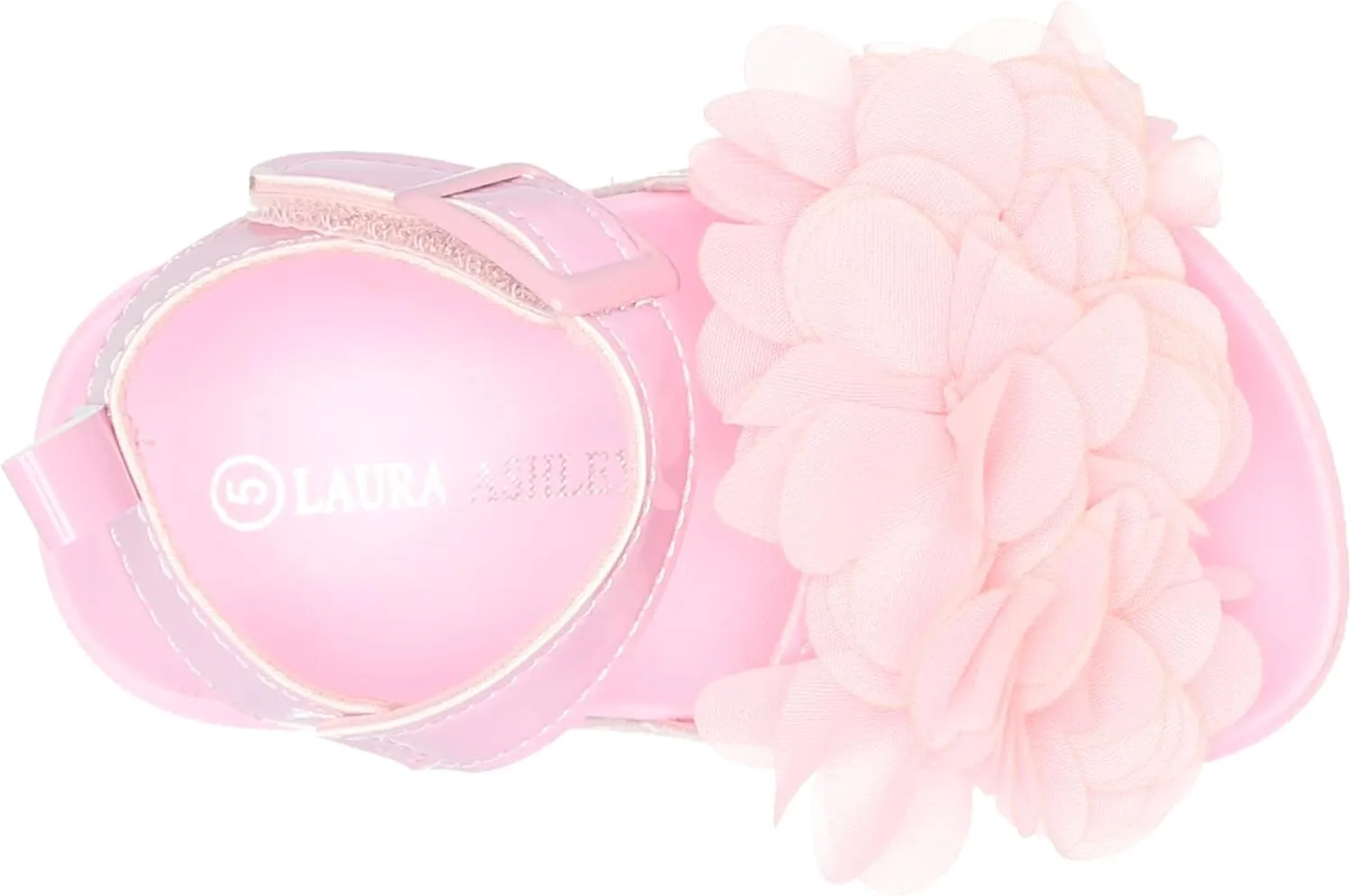 Laura Ashley Girls Sandals - Platform Footbed Sandal with Flower