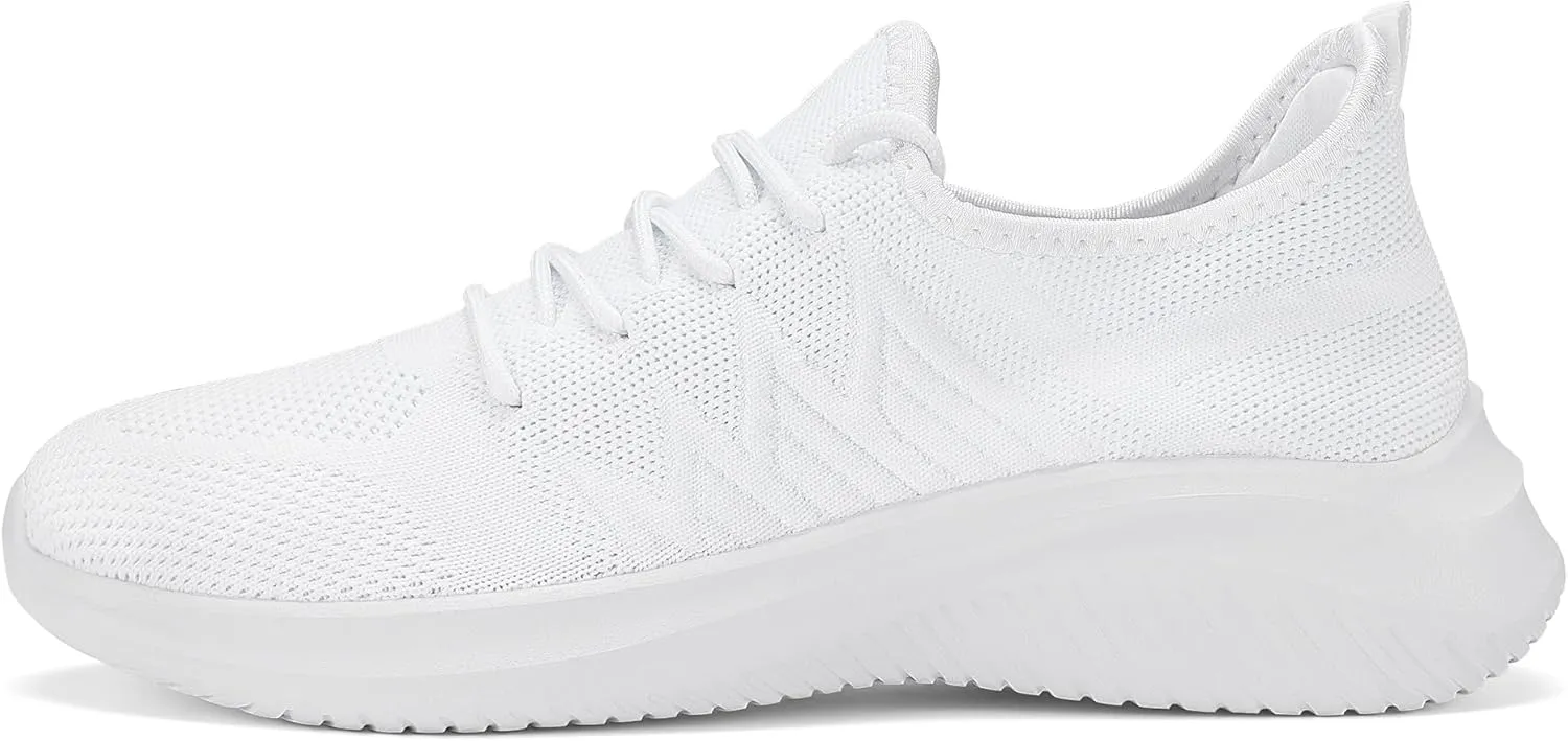 LCGJR Men's Walking Shoes Ultra Light Running Casual Sneakers Slip-on Workout Tennis Shoes for Male Mesh Breathable Comfort Outdoor Indoor