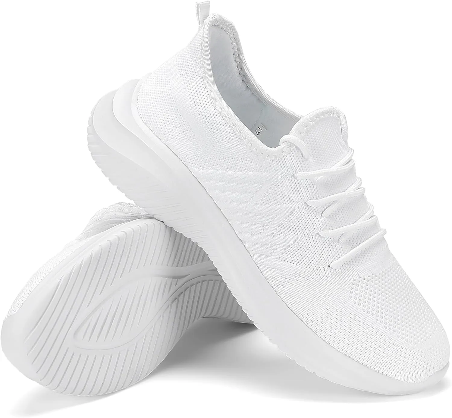LCGJR Men's Walking Shoes Ultra Light Running Casual Sneakers Slip-on Workout Tennis Shoes for Male Mesh Breathable Comfort Outdoor Indoor