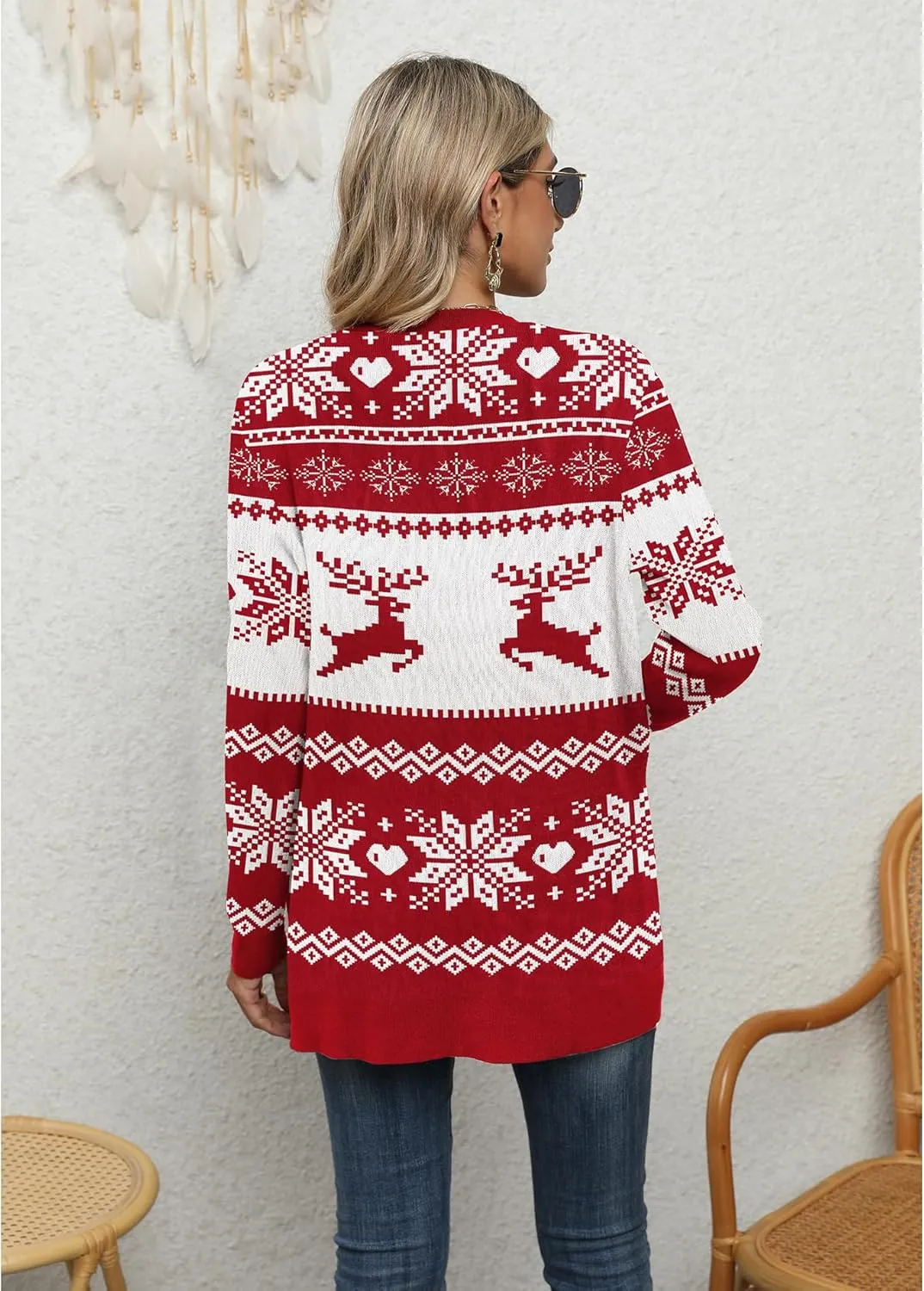 LILBETTER Womens Casual Lightweight Long Sleeve Open Front Cardigan Sweaters with Pockets