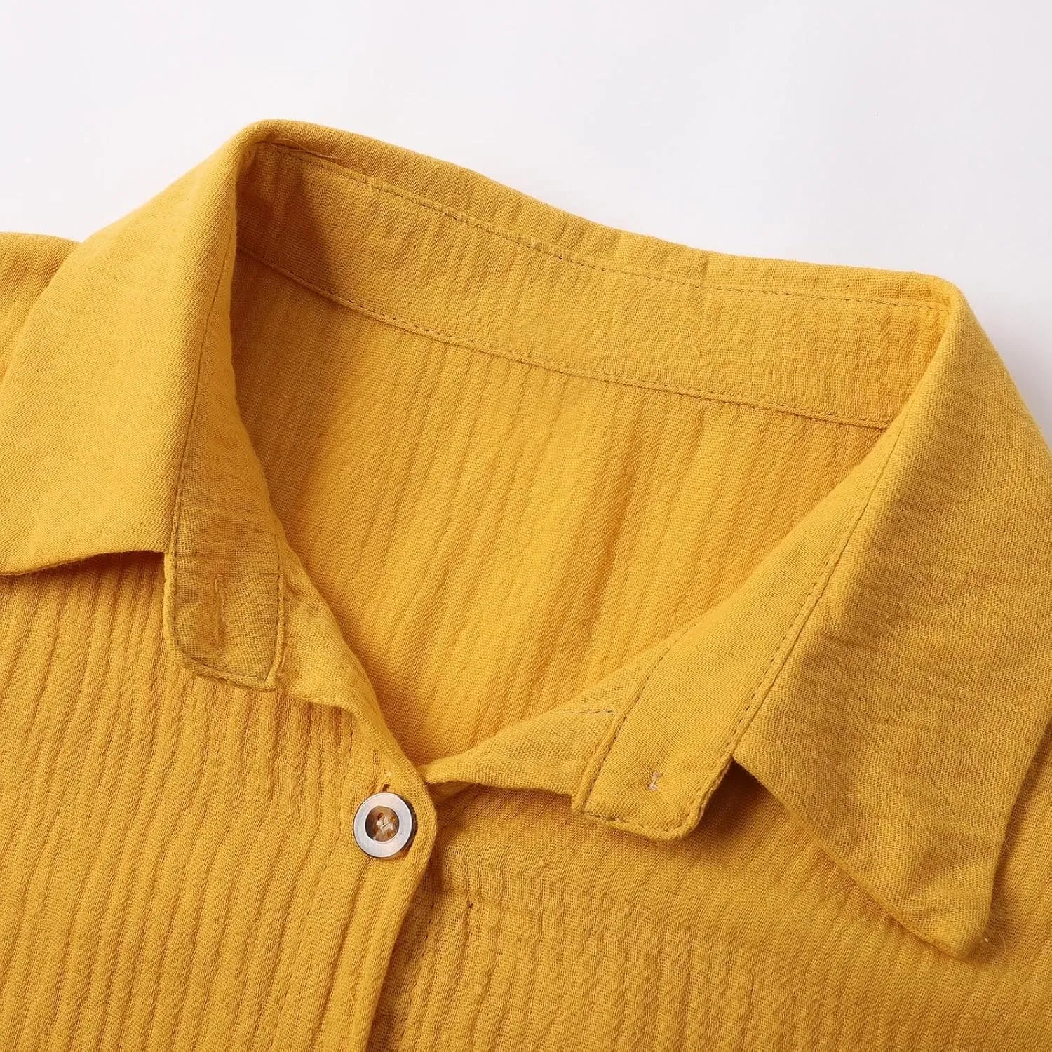 Linen Dresses for Women 2025 V Neck Button Down Shirts Dress Casual Short Sleeve Vacation Beach Tunic Sundress Pockets
