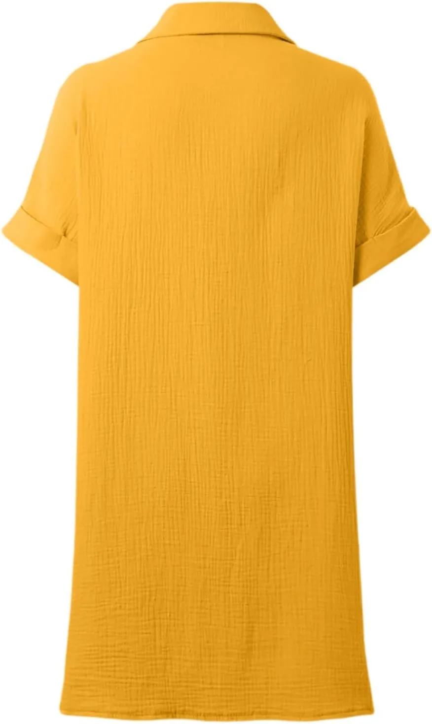 Linen Dresses for Women 2025 V Neck Button Down Shirts Dress Casual Short Sleeve Vacation Beach Tunic Sundress Pockets