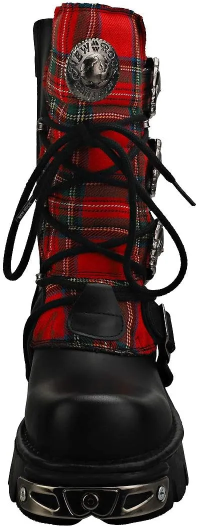 M.391T-S1 ITALI NEGRO TELA ESCOCESA ROJO REACTOR NEGRO TOBER