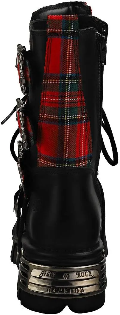 M.391T-S1 ITALI NEGRO TELA ESCOCESA ROJO REACTOR NEGRO TOBER